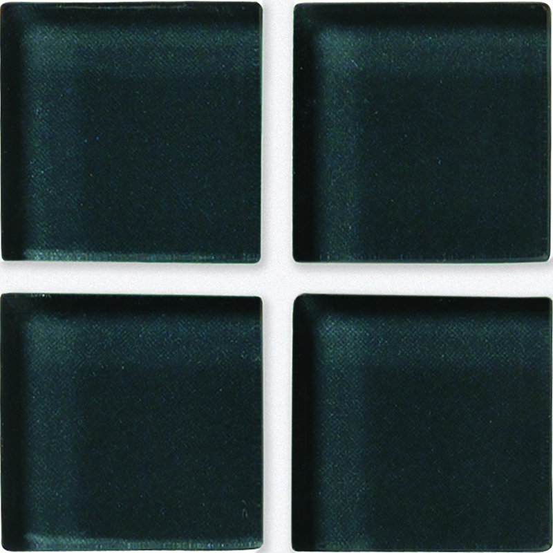 Torch Song 0.5'' W x 2'' L Glass Tile Mosaic Sheet, Haze/Ocean/North