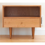 Asher 1 - Drawer Solid Wood Nightstand