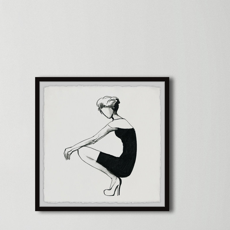 «Faceless» par Marmont Hill - peinture encadrée, H 18 po x l 18 po x P 1,5 po