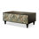 47.24" Black Solid Wood Rectangular Coffee Table