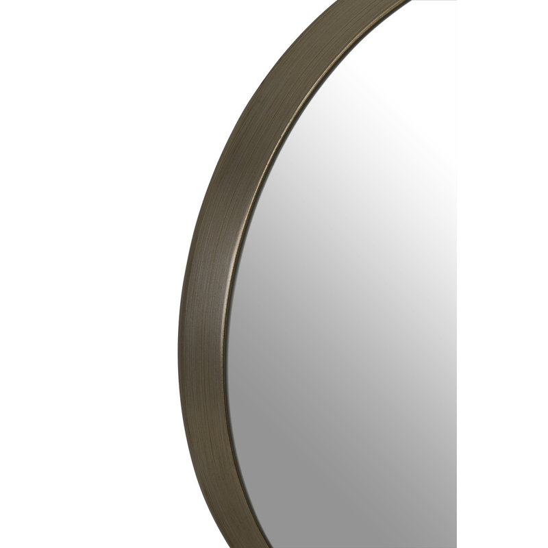 Carleen Metal Flat Wall Mirror, 54cm H x 54cm W, Silver