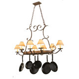 8 Light Pot Rack