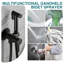 Douchette pour bidet pour toilette avec robinet mélangeur d'eau chaude et froide avec tuyau et support-127305937