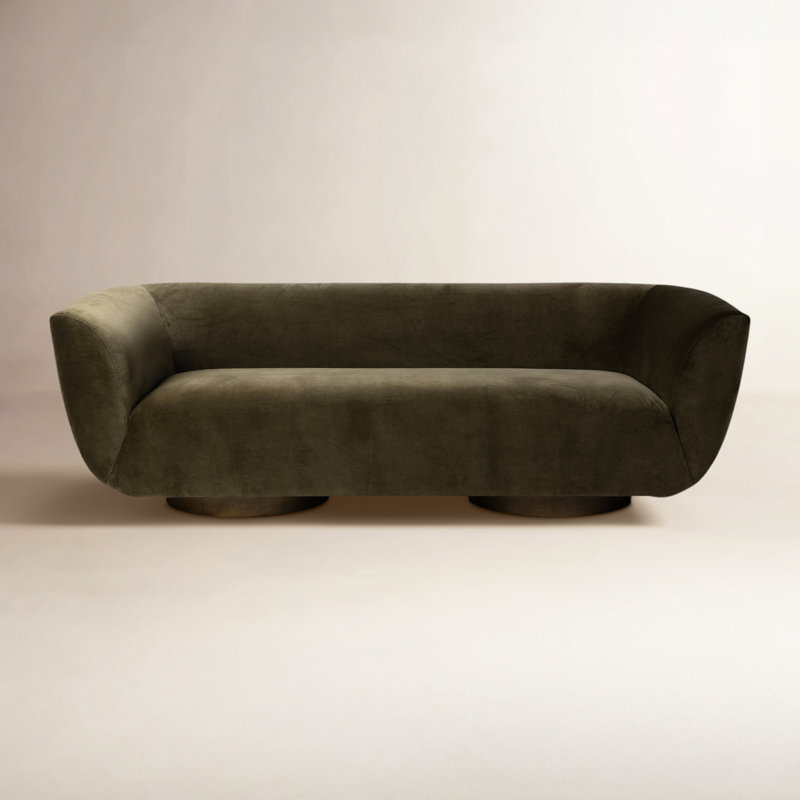 Sabine Sofa, Surrey Olive 76.8% Cotton/23.2% Polyester