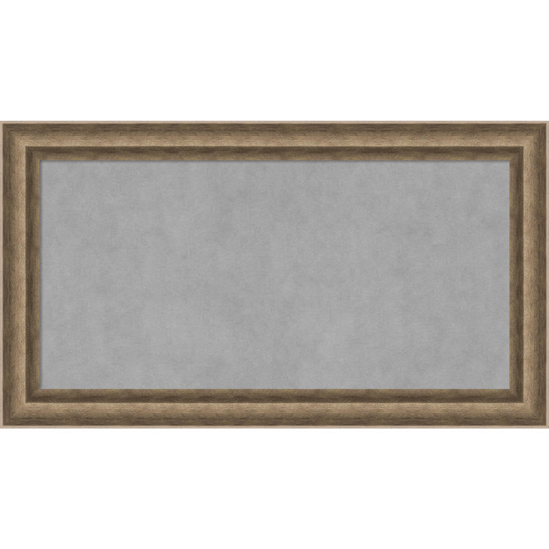 Tableau magnétique angulaire à cadre en bronze, H 15 po x l 27 po