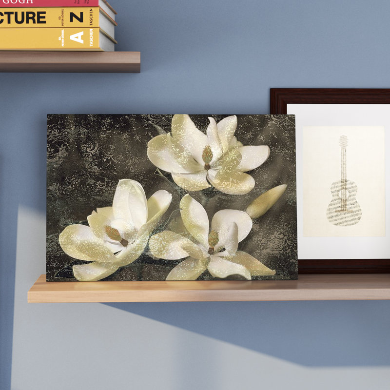 «The Magnolia Tree» par John Seba - impression sur toile tendue, H 8 po x l 12 po x P 0,75 po, Toile tendue, Pas de tapis