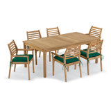 Hampton and Mera Outdoor Dining Set with Cushions