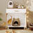 Cat Litter Box Enclosure With Charging Station