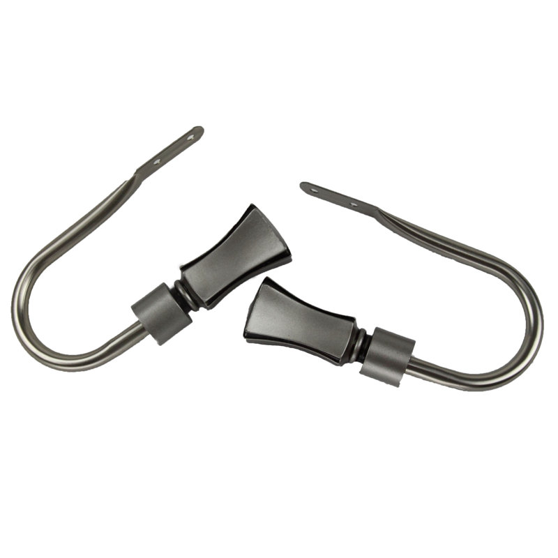 Retenue de rideaux, Nickel satiné