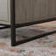 Bureau en L au design minimaliste, finition brune