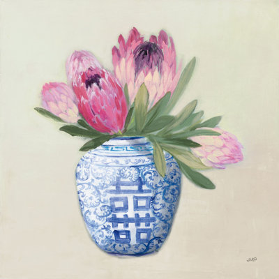 Protea Chinoiserie I Light 1 Piece Wrapped Canvas Painting