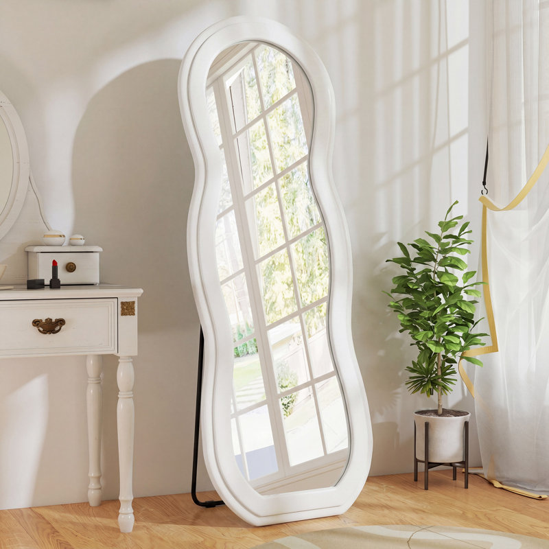 Miroir pleine longueur, H 64,2 po x l 23,8 po x P 2 po, Métal, verre