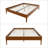 Retro Style Bed Frame, Platform Bed with Central Support Legs-115090833-115090834