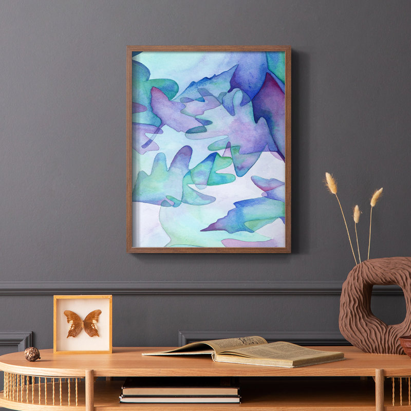 Fallen Leaves, reproduction encadrée - bois massif, H 20 po x l 16 po, Brun