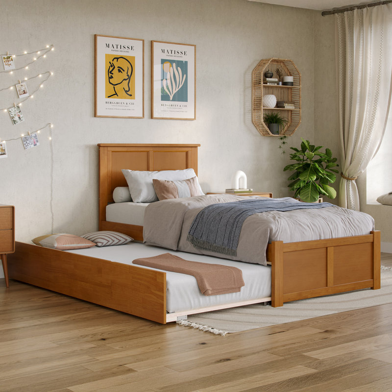 Lit plateforme simple Amear, Simple extra long, Light Toffee