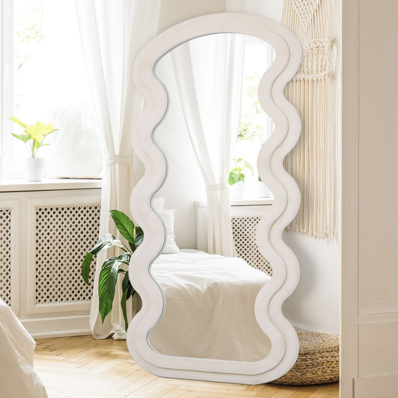 Irregular Wavy Full Length Mirror, 71" x 30"