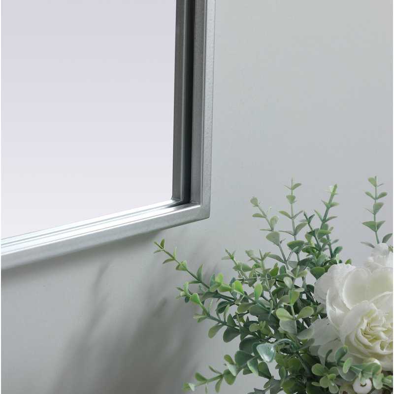 Miroir mural Sabine, Argent, 24 po x 33 po