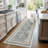 Medallion Non Slip Washable Area Rug(Blue)-1738804036