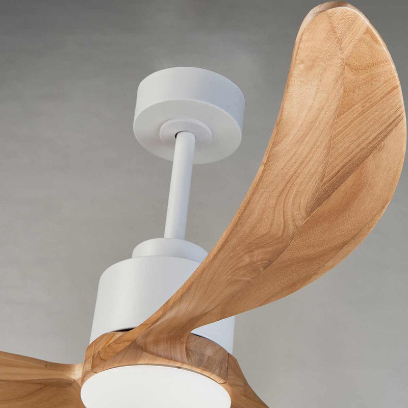52" Ceiling Fan With Dimmable LED Light, 6 Speed Levels Reversible DC Motor Ceiling Fan For Living Room