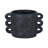 Pottery and Cement Planter with Unique Multi-Loop Handle Design Stylish Contemporary Accent-946573015-946573017