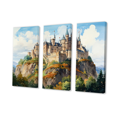 Ancient Castle In The Mountains Harmony - Castles Wall Art