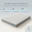 Adamine Serenity Coil Spring and Comfort Foam Hybrid Mattress 18cm-84694229