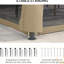 Pavillon de jardin beige 10 pi x 13 pi. Spacieux pour 8 personnes. Toit ventilé, jardin à cadre en acier, pelouse, cour et terrasse. Abri à assemblage requis. Et nécessaire