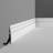 5/8 in D x 4-3/4in W x 78-3/4 in L Primed White High Impact Polystyrene Baseboard Moulding