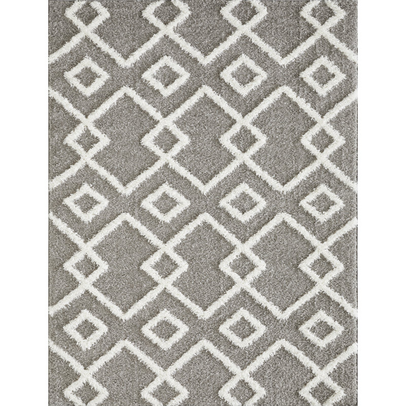 Huong Performance Geometric Indoor Rug, Rectangle 6'7" x 9'2"