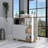 Kitchen Island, One Cabinet, Four Open Shelves