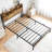 Metal Platform Queen Bed With Headboard Storage & Charging Option - No Box Spring, Noise-, Black, Structure And 2 Ports Black Modern Look-573179318