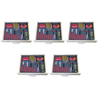  Tool Drawer Organizer Customizing 57Mm Foam Sheet, Black (5 Pack)