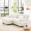 Choix de salon en chenille - 2 places avec coussins lombaires, canapé convertible, canapé pratique pour la décoration de la maison avec style-1115260074