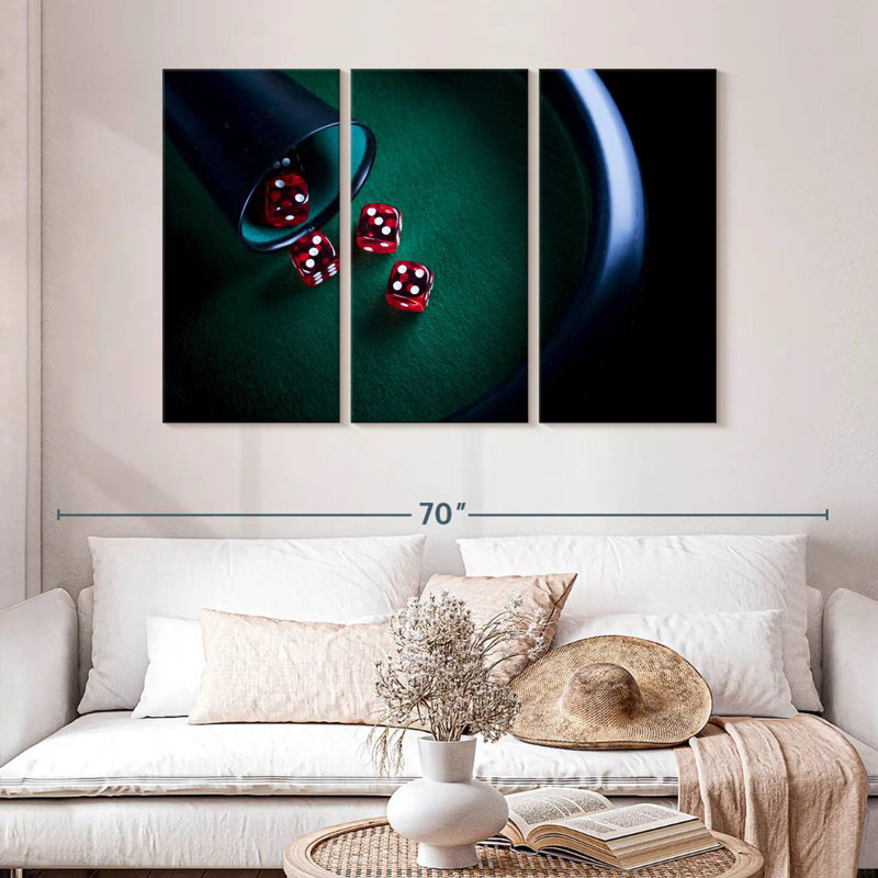 Senne Poker Dice, 32" H x 50" W