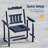  5-Piece Outdoor Dining Set with Umbrella Hole, HIPS All Weather Patio Table and 4 Chairs, Ergonomic Seats for Patio, Yard, Poolside-1515487815