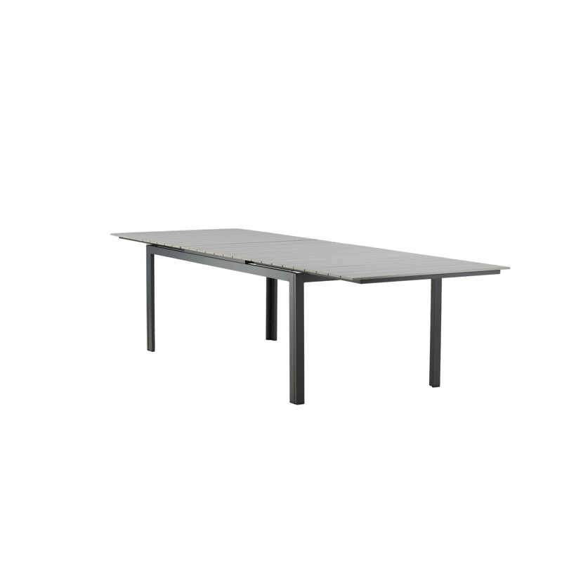Faiyaz Rectangular Extendable Outdoor Dining Table, H75 x L224 x W100cm