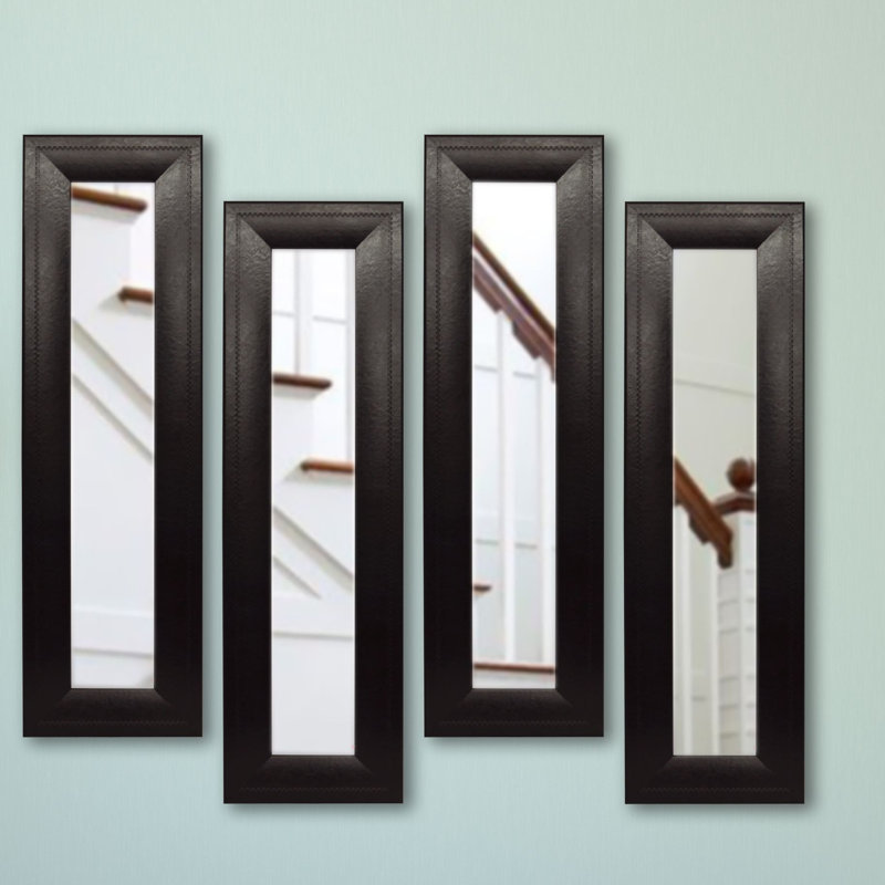 Niami Wood Flat Wall Mirror, 29.75" H x 11.75" W