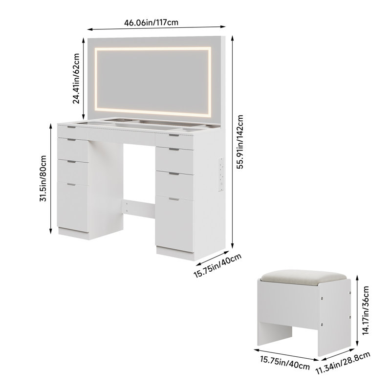 Dressing Table with Mirror