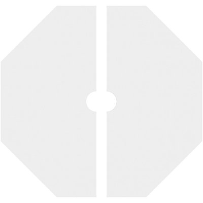 28"OD x 3"ID x 11"C x 1"P Westin Architectural Grade PVC Contemporary Ceiling Medallion, Two Piece