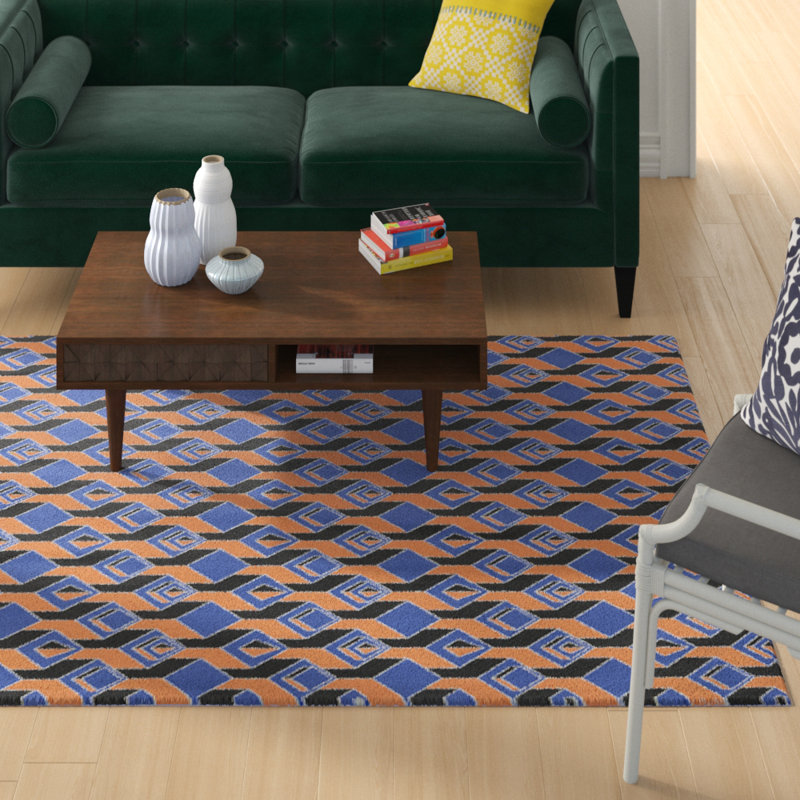 Jordao Geometric Indoor Rug, Rectangle 5' x 7'