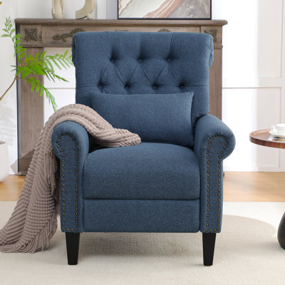 Transform Your Comfort: Button Tufted Push Recliner for Ultimate Relaxation by Alcott Hill