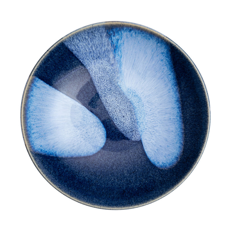 Bol de service Studio Blue Accents, H 2,75 po x l 12,20 po x P 12,20 po, Bleu