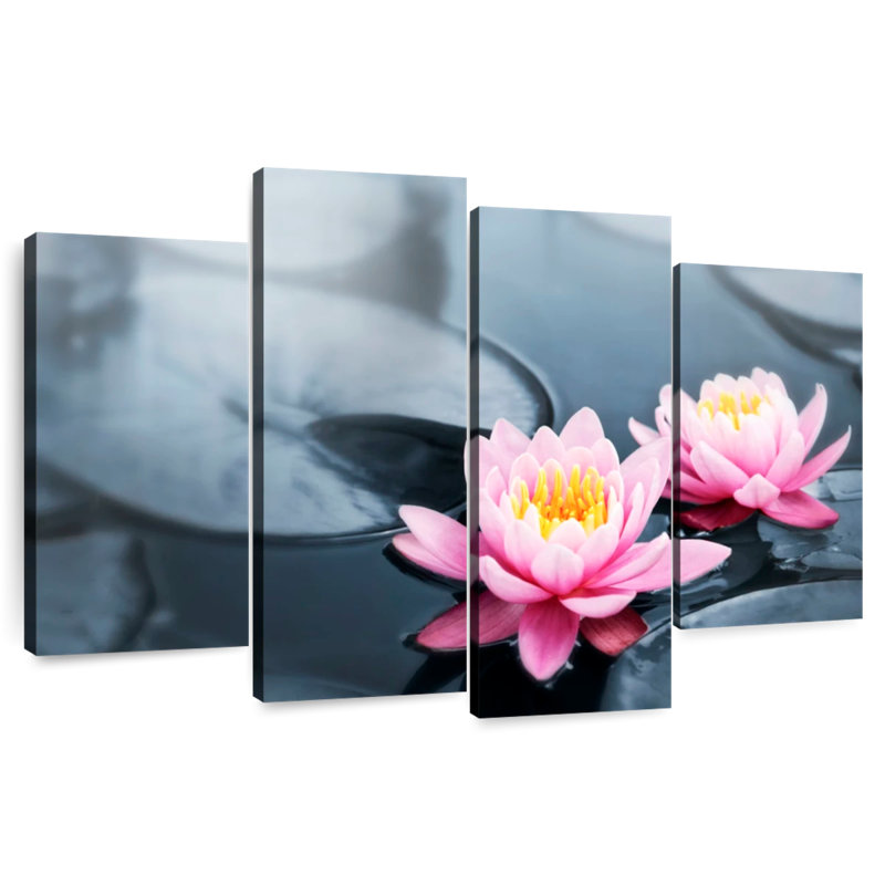 Harnek Pop Lotus Flowers, 32'' H x 52'' W