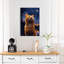 Art mural paysage de chat orange-129149579