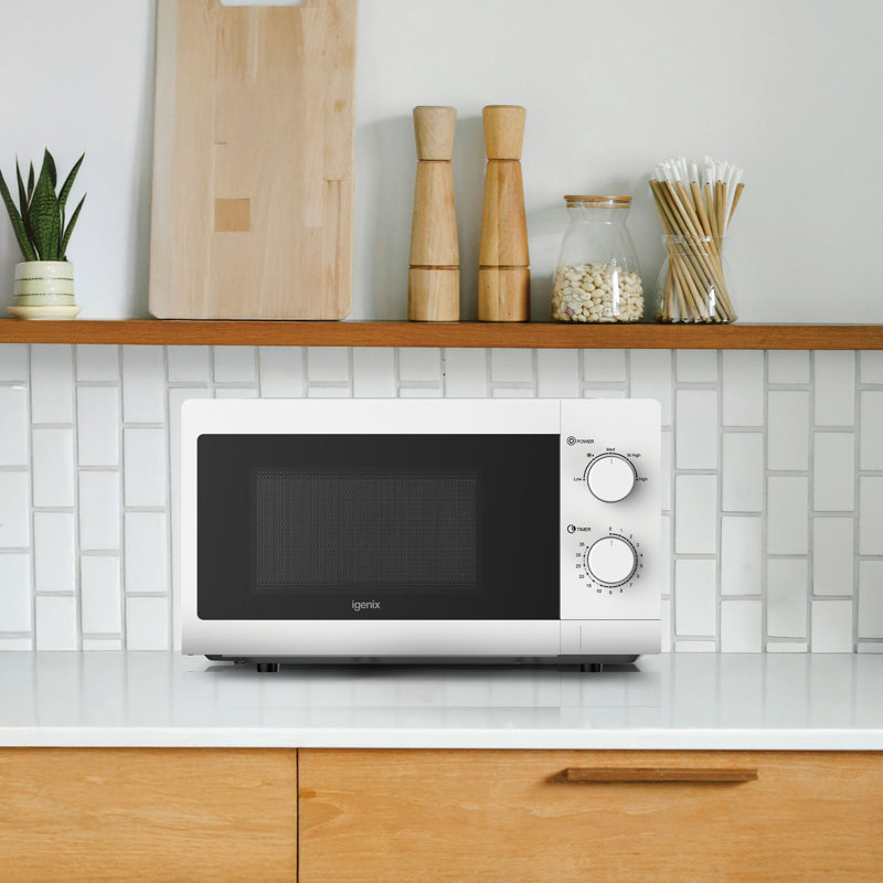 Igenix 20L 800W Manual Microwave Black, White, 3.3