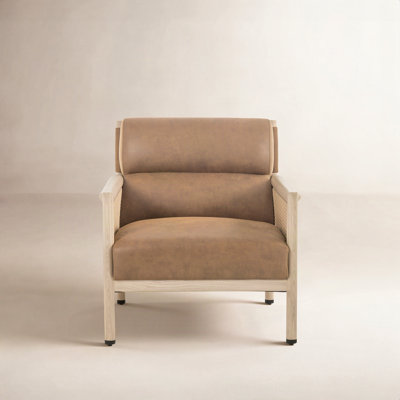 Paralimni Genuine Leather Armchair