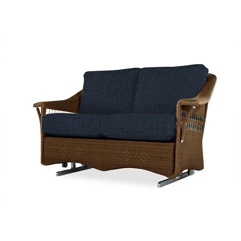 Nantucket Outdoor 2 - Seat Loveseat, Sandberg Navy, Matte White