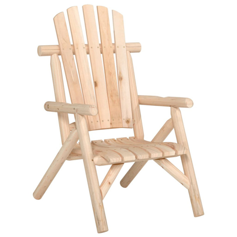 Table et chaises d'extérieur en bois massif