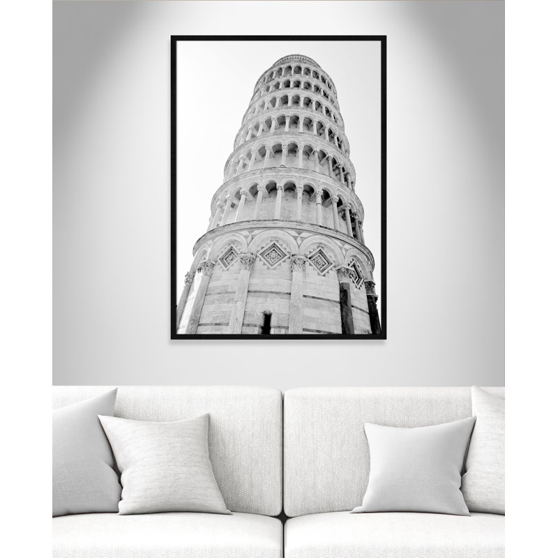 Iconic City Collection "Pisa" par Natalie Carpentieri, Cadre photo noir simple, Non, H 41,5 po x l 29,5 po x P 0,75 po