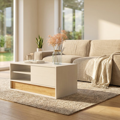 Table basse 39,4 po Duggans avec finition ultrabrillante